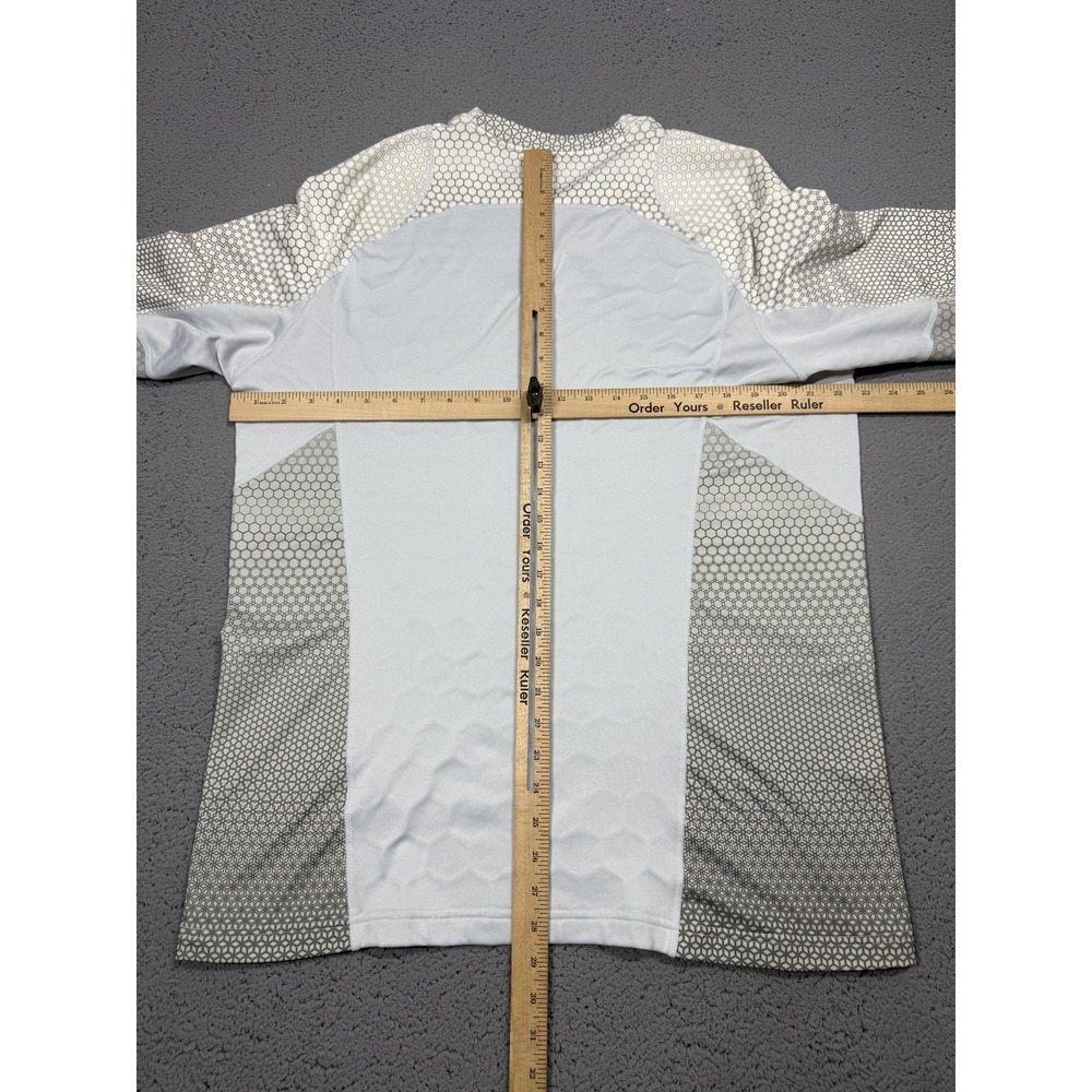 Nike Pro HyperWarm Shirt Mens XL Gray Long Sleeve Fitted Running Top Thermal - Picture 6 of 9